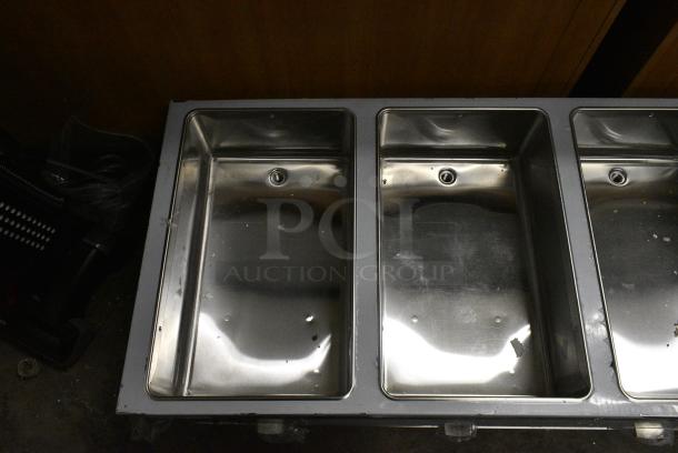 BRAND NEW SCRATCH AND DENT! 2024 ServIt 423EST4WS500 Stainless Steel Four Pan Sealed Well Electric Steam Table with Adjustable Undershelf. 120 Volts, 1 Phase. Cannot Test Due To Plug Style - Image 16 of 20
