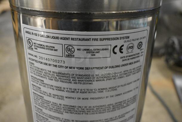 2 IN ORIGINAL BOX! Ansul R-102 429862 Fire Suppression Tank. 2 Times Your Bid! - Image 7 of 7