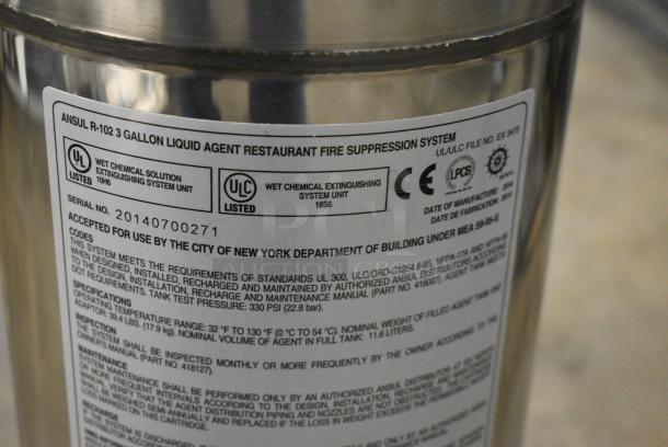 2 IN ORIGINAL BOX! Ansul R-102 429862 Fire Suppression Tank. 2 Times Your Bid! - Image 10 of 10