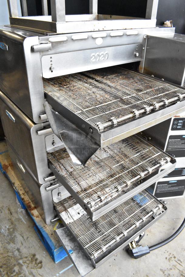 3 2017 Turbochef HhC2020 Stainless Steel Commercial Electric Powered Rapid Cook Conveyor Oven w/ Stand on Commercial Casters. 208/240 Volts, 3 Phase. 3 Times Your Bid! - Image 6 of 18