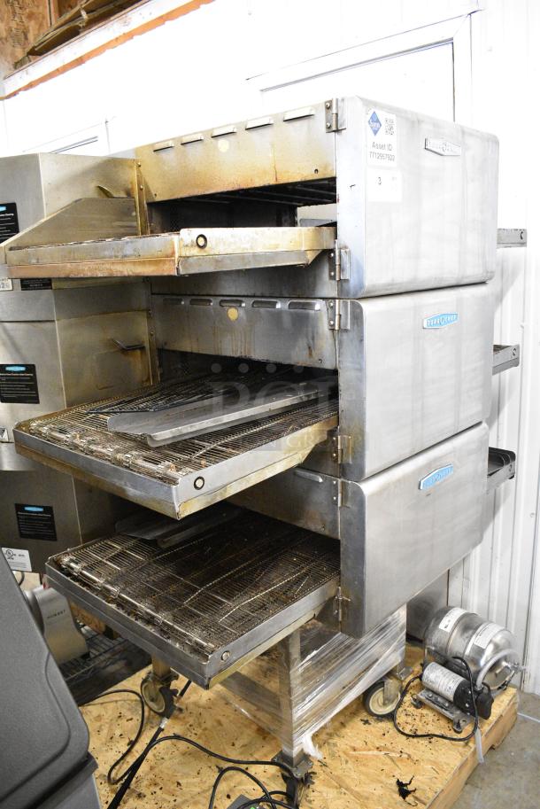 3 2018 Turbochef HhC2020 Stainless Steel Commercial Electric Powered Rapid Cook Conveyor Oven w/ Stand on Commercial Casters. 208/240 Volts, 3 Phase. 3 Times Your Bid! - Image 2 of 11