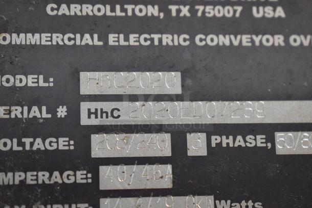 3 2018 Turbochef HhC2020 Stainless Steel Commercial Electric Powered Rapid Cook Conveyor Oven w/ Stand on Commercial Casters. 208/240 Volts, 3 Phase. 3 Times Your Bid! - Image 7 of 11