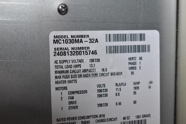 BRAND NEW SCRATCH AND DENT! 2024 Scotsman MC1030MA-32A Stainless Steel Commercial Prodigy Elite® Series 30" Air Cooled Medium Cube Ice Machine - 1077 lb., 208/230 Volts, 1 Phase. - Image 7 of 7