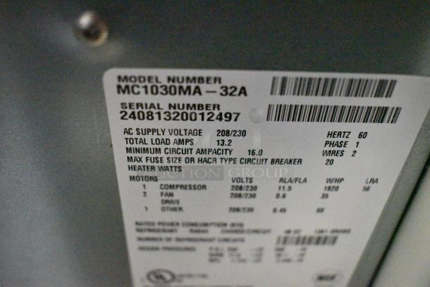 BRAND NEW SCRATCH AND DENT! 2024 Scotsman MC1030MA-32A Stainless Steel Commercial Prodigy Elite® Series 30" Air Cooled Medium Cube Ice Machine - 1077 lb., 208/230 Volts, 1 Phase. - Image 6 of 6