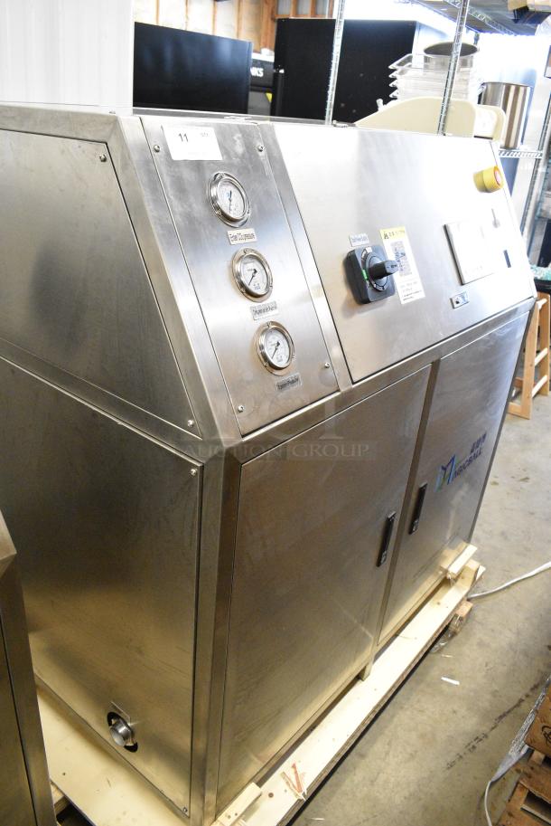 BRAND NEW SCRATCH AND DENT! Magicball Stainless Steel Commercial Floor Style Dry Ice Pelletizer. 400-690 Volts, 3 Phase. - Image 1 of 14