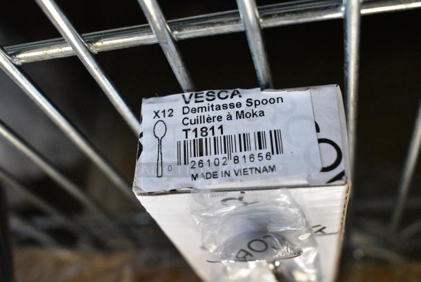 2 BRAND NEW SCRATCH AND DENT! Items Including Arcoroc T1811 Vesca 4 3/8" 18/10 Stainless Steel Extra Heavy Weight Demitasse Spoon by Arc Cardinal - 12/Case and 176SAUCE4SS Choice 4 oz. Smooth Stainless Steel Round Sauce Cup - 12/Pack. 2 Times Your Bid! - Image 4 of 5