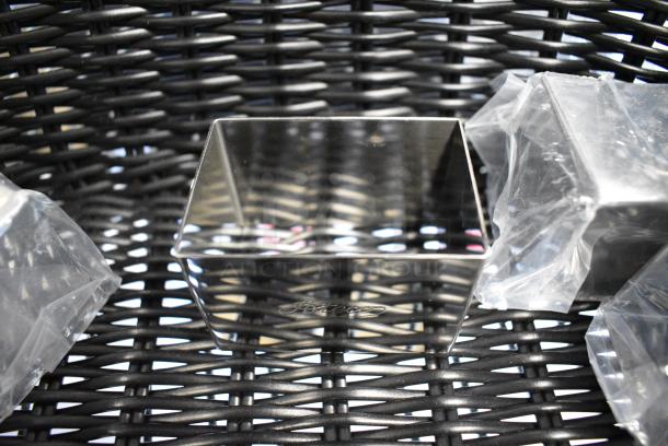 6 BRAND NEW SCRATCH AND DENT! Various Items Including 5 Ateco 4907 2 1/2" x 1 3/4" Stainless Steel Rectangle Mold and 1 GET WB-1510-BK Designer Polyweave Plastic Cascading Basket - Black 9 1/4" x 13". 6 Times Your Bid! - Image 5 of 7