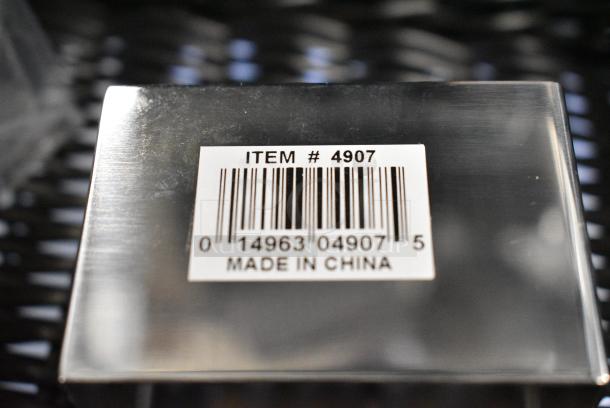 6 BRAND NEW SCRATCH AND DENT! Various Items Including 5 Ateco 4907 2 1/2" x 1 3/4" Stainless Steel Rectangle Mold and 1 GET WB-1510-BK Designer Polyweave Plastic Cascading Basket - Black 9 1/4" x 13". 6 Times Your Bid! - Image 6 of 7