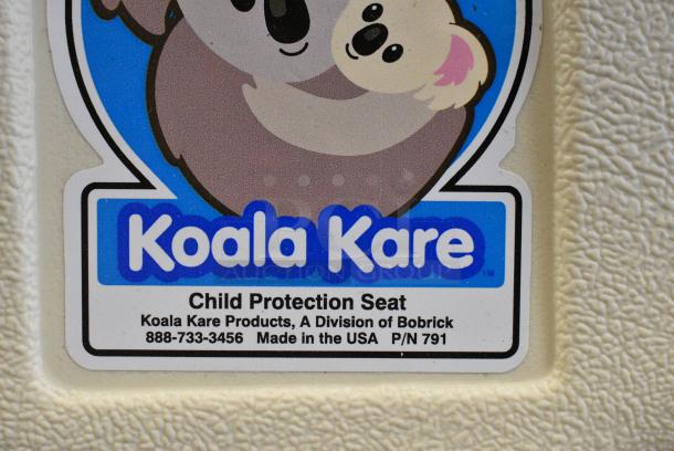 BRAND NEW SCRATCH AND DENT! Koala Kare KB102-00 Child Protection Seat / Safety Seat - Cream - Image 5 of 7