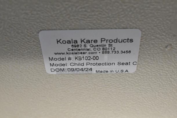BRAND NEW SCRATCH AND DENT! Koala Kare KB102-00 Child Protection Seat / Safety Seat - Cream - Image 7 of 7