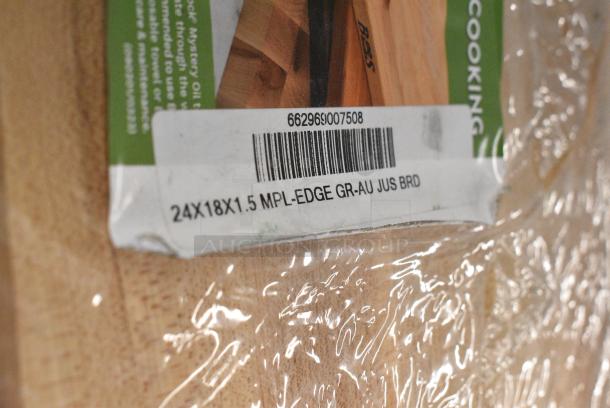 BRAND NEW SCRATCH AND DENT! John Boos Wooden 24x18 Cutting Board. - Image 5 of 5