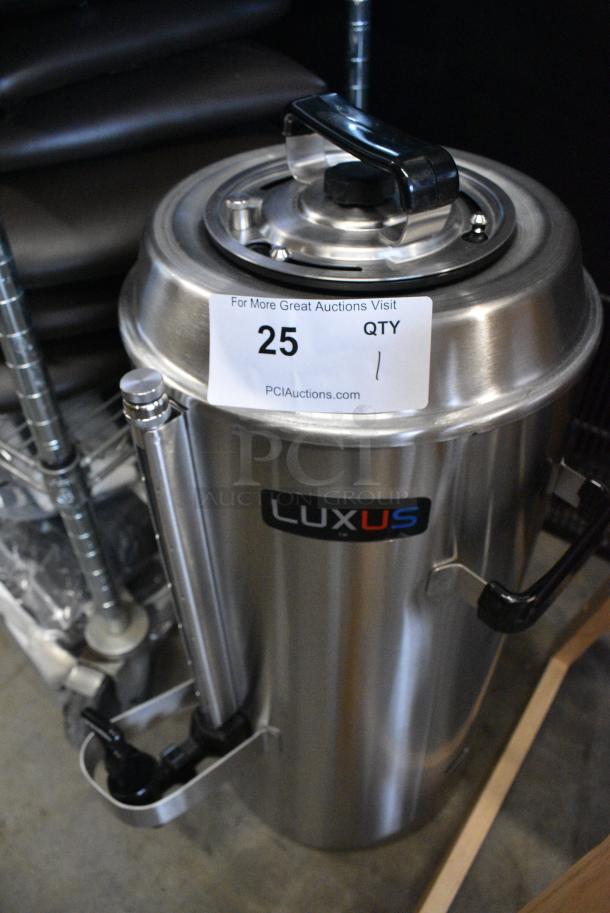 BRAND NEW SCRATCH AND DENT! Fetco TPD-30 Luxus Stainless Steel 3 Gallon Coffee Dispenser - Image 3 of 7