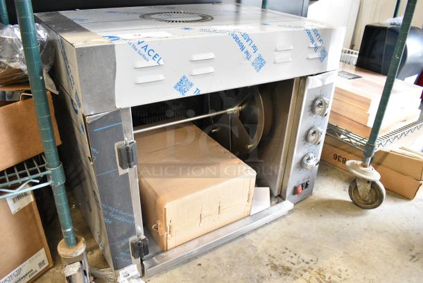 BRAND NEW SCRATCH AND DENT! Cooking Performance Group CROE48D Electric Countertop Rotisserie Oven with 4 Baskets for 8 Chickens. 240 Volts, 1 Phase. - Image 2 of 11