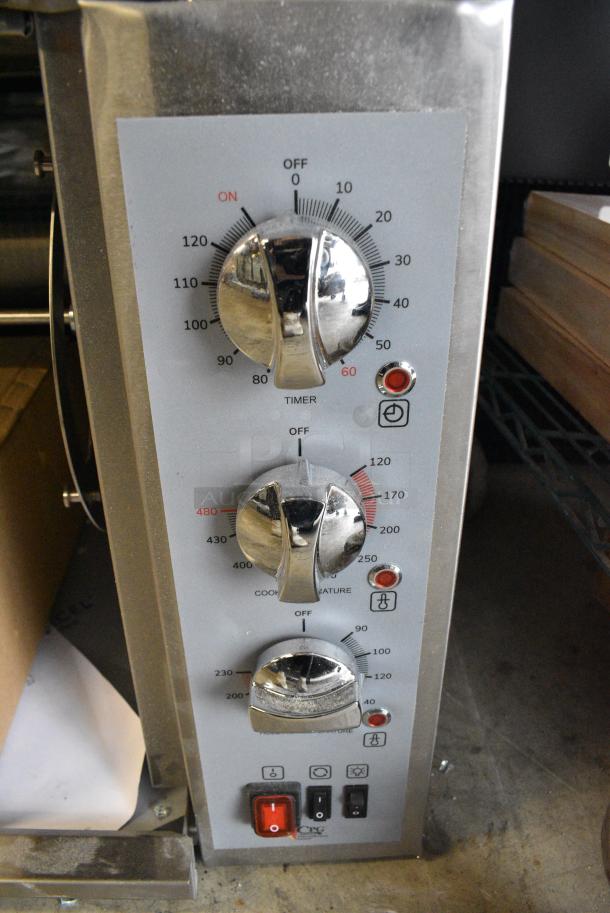 BRAND NEW SCRATCH AND DENT! Cooking Performance Group CROE48D Electric Countertop Rotisserie Oven with 4 Baskets for 8 Chickens. 240 Volts, 1 Phase. - Image 5 of 11