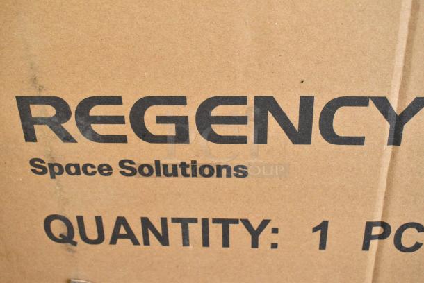 BRAND NEW SCRATCH AND DENT! Regency 600WS1836 18" x 36" 18 Gauge Stainless Steel Solid Wall Shelf - Image 5 of 6