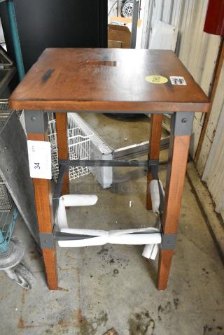 BRAND NEW SCRATCH AND DENT! Wooden Bar Stool