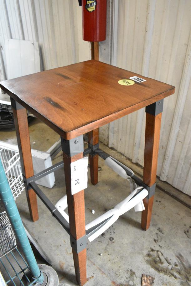BRAND NEW SCRATCH AND DENT! Wooden Bar Stool - Image 2 of 3