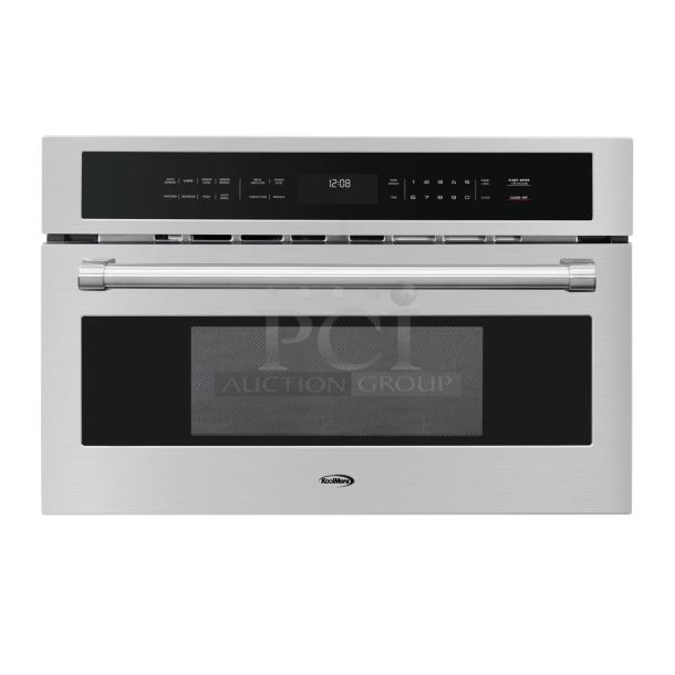 BRAND NEW SCRATCH AND DENT! KoolMore KM-CWO30-SS Stainless Steel 30 in. Built-in Microwave with Convection Oven and Air Fryer. - Image 1 of 11