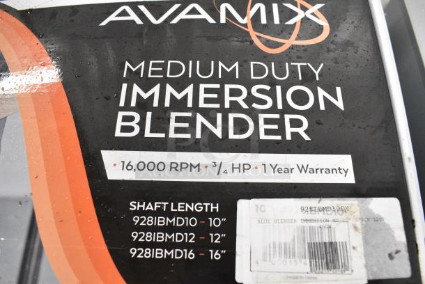 5 BRAND NEW SCRATCH AND DENT! AvaMix 928IBMD10 10" Medium-Duty Variable Speed Immersion Blender - 3/4 hp. 120 Volts, 1 Phase. 5 Times Your Bid! - Image 9 of 10
