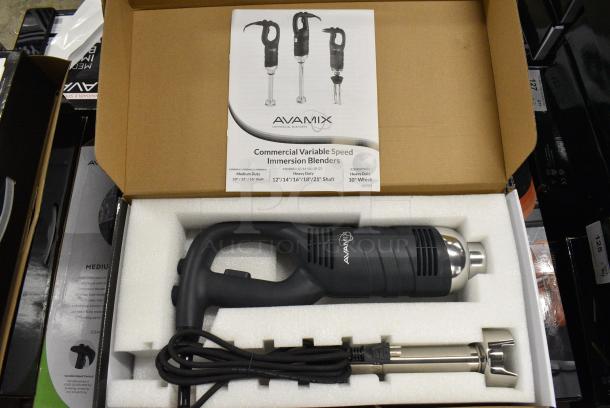 4 BRAND NEW SCRATCH AND DENT! AvaMix 928IBMD10 10" Medium-Duty Variable Speed Immersion Blender - 3/4 hp. 120 Volts, 1 Phase. 4 Times Your Bid! - Image 1 of 8