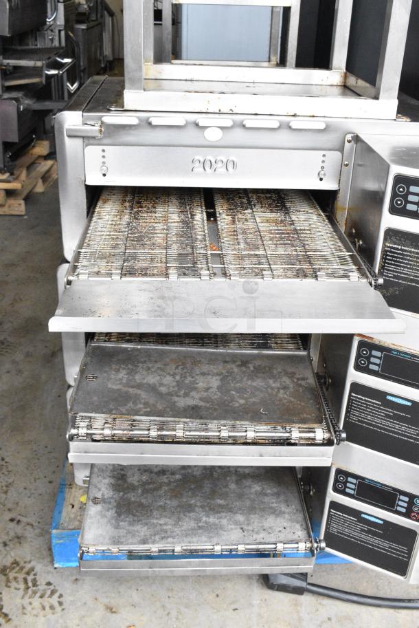 3 2017 Turbochef HhC2020 Stainless Steel Commercial Electric Powered Rapid Cook Conveyor Oven w/ Stand on Commercial Casters. 208/240 Volts, 3 Phase. 3 Times Your Bid! - Image 17 of 18