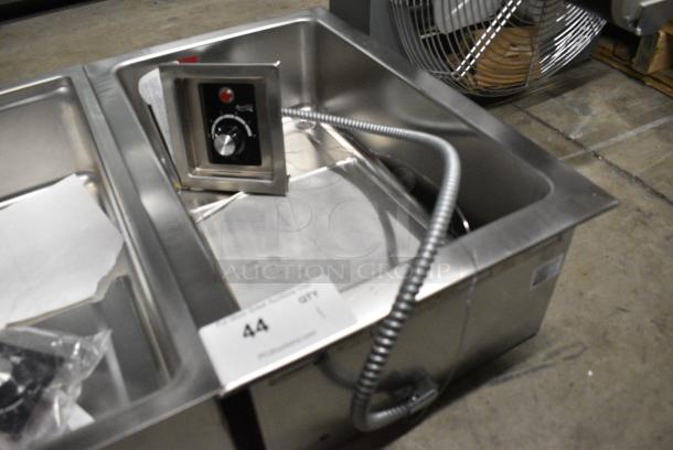 BRAND NEW SCRATCH AND DENT! 2024 Avantco 177TM12B Top Mount Drop-In Full Size Hot Food Well with Round Inside Corners and Drain. 208 Volts, 1 Phase. - Image 2 of 7