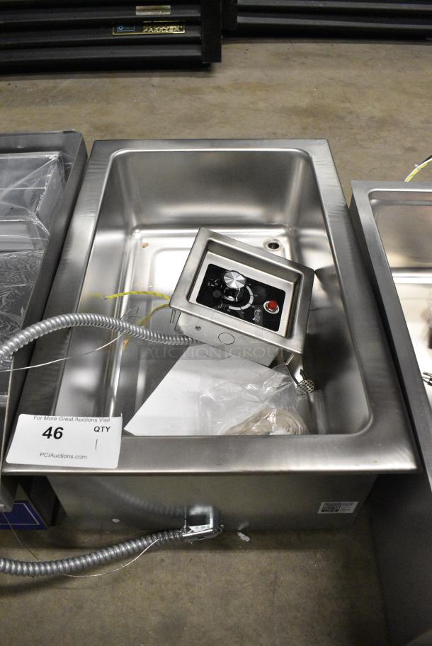 BRAND NEW SCRATCH AND DENT! 2024 Avantco 177TM12B Top Mount Drop-In Full Size Hot Food Well with Round Inside Corners and Drain. 208 Volts, 1 Phase. - Image 1 of 7
