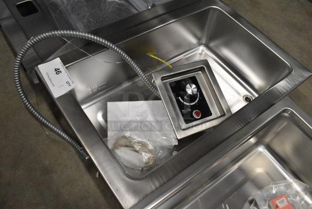 BRAND NEW SCRATCH AND DENT! 2024 Avantco 177TM12B Top Mount Drop-In Full Size Hot Food Well with Round Inside Corners and Drain. 208 Volts, 1 Phase. - Image 3 of 7