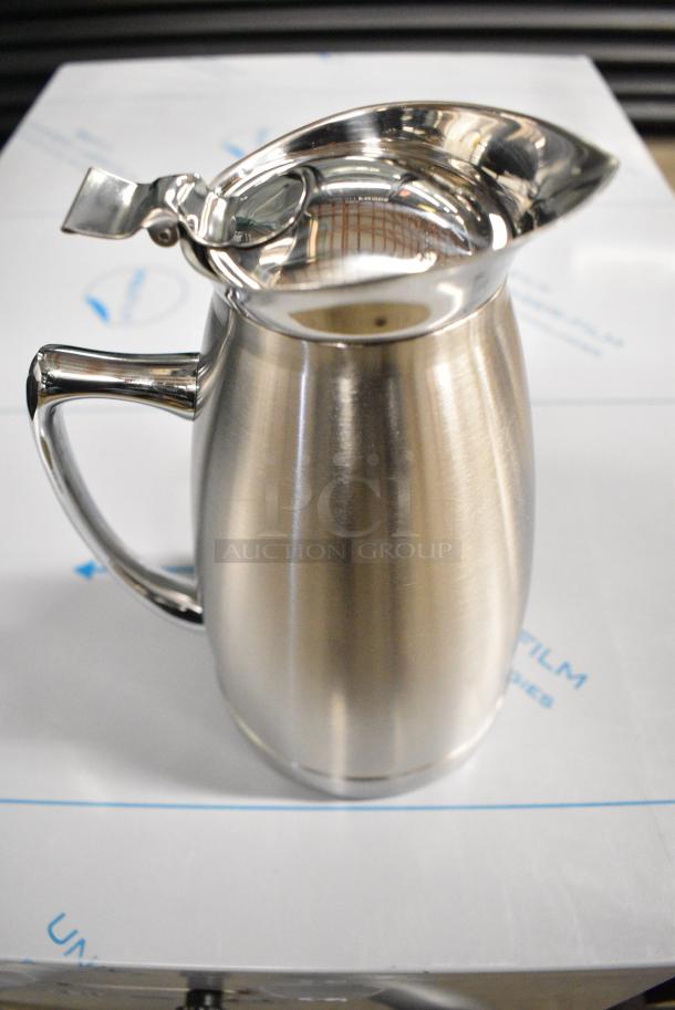 3 BRAND NEW SCRATCH AND DENT! Choice 723SM27 27 oz. Stainless Steel Insulated Thermal Coffee Server. 3 Times Your Bid! - Image 1 of 7