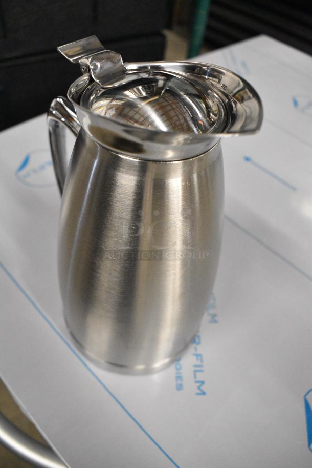 3 BRAND NEW SCRATCH AND DENT! Choice 723SM27 27 oz. Stainless Steel Insulated Thermal Coffee Server. 3 Times Your Bid! - Image 3 of 7