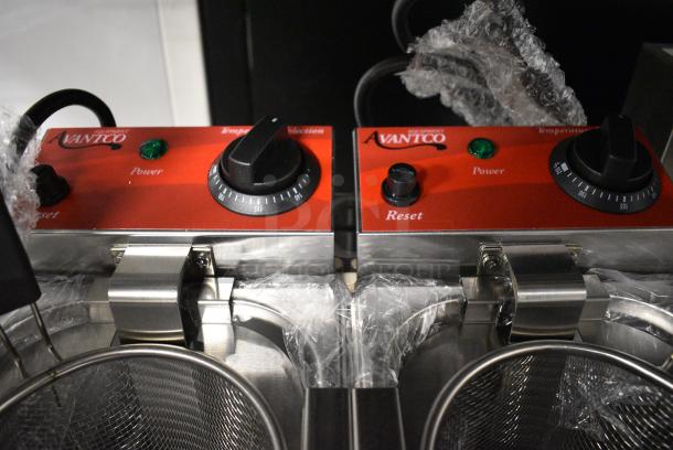 BRAND NEW SCRATCH AND DENT! 2023 Avantco 177PC102 Stainless Steel 2 Gallon / 8 Liter Electric Countertop Two Section Pasta Cooker. 120 Volts, 1 Phase. - Image 6 of 9