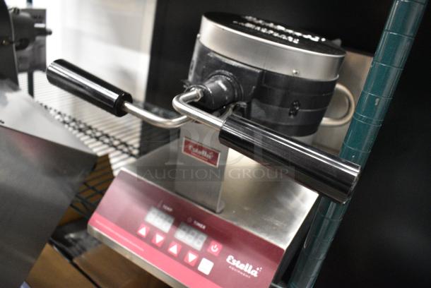 BRAND NEW SCRATCH AND DENT! 2024 Estella 348WSMXS2A Stainless Steel Stacked Waffle Maker. 120 Volts, 1 Phase. Tested and Working! - Image 3 of 10