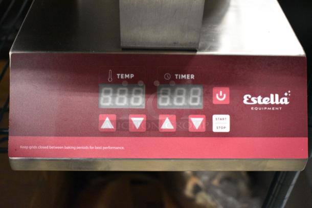 BRAND NEW SCRATCH AND DENT! 2024 Estella 348WSMXS2A Stainless Steel Stacked Waffle Maker. 120 Volts, 1 Phase. Tested and Working! - Image 4 of 10