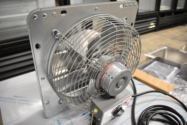 BRAND NEW SCRATCH AND DENT! Canarm GSF3-10A 10" 3-Speed Shutter-Mounted Fan. 120 Volts, 1 Phase. - Image 2 of 8