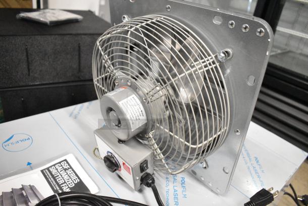 BRAND NEW SCRATCH AND DENT! Canarm GSF3-10A 10" 3-Speed Shutter-Mounted Fan. 120 Volts, 1 Phase. - Image 3 of 8