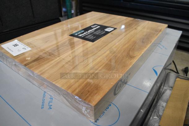 3 BRAND NEW SCRATCH AND DENT! Choice 407WCB2015 20" x 15" x 1 3/4" Wood Cutting Board with Squared Edges. 3 Times Your Bid! - Image 2 of 6