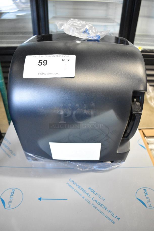 BRAND NEW SCRATCH AND DENT! Lavex Poly Wall Mount Paper Towel Dispenser. - Image 1 of 6