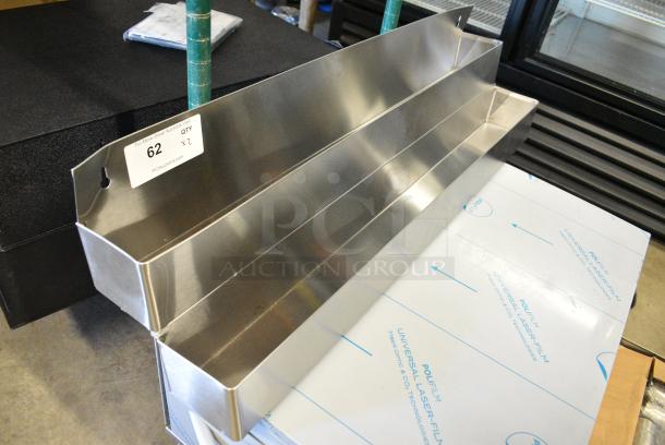 2 BRAND NEW SCRATCH AND DENT! Steelton 712B5536D Stainless Steel Double Tier Speed Rail - 36". 2 Times Your Bid! - Image 2 of 8