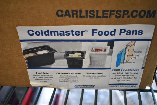 6 BRAND NEW SCRATCH AND DENT! Carlisle CM110203 Coldmaster 1/3 Size Black Cold ABS Plastic Food Pan - 6" Deep. 6 Times Your Bid! - Image 6 of 7
