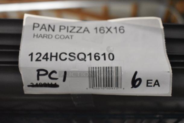 6 BRAND NEW SCRATCH AND DENT! American Metalcraft HCSQ1610 16" x 16" x 1" Hard Coat Aluminum Square Pizza Pan. 6 Times Your Bid! - Image 4 of 4