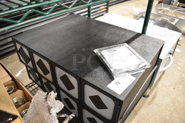 2 BRAND NEW SCRATCH AND DENT! KleanTake Black Poly 4 Compartment Cup Dispenser. 2 Times Your Bid! - Image 7 of 7