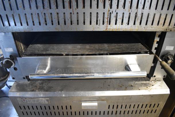 Vulcan Stainless Steel Commercial Natural Gas Powered Flat Top Griddle w/ Cheese Melter. - Image 5 of 9