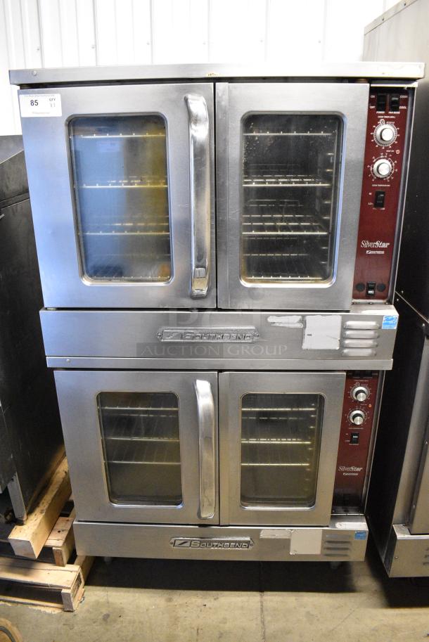 2 Southbend SilverStar Stainless Steel Commercial Natural Gas Powered Full Size Convection Oven w/ View Through Doors, Metal Oven Racks and Thermostatic Controls. 2 Times Your Bid! - Image 1 of 10
