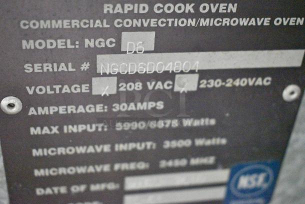 Turbochef NGC Tornado Stainless Steel Commercial Countertop Electric Powered Rapid Cook Oven. 208/240 Volts, 1 Phase. - Image 6 of 8