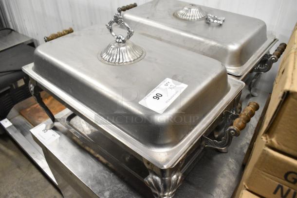 2 Metal Chafing Dish. 2 Times Your Bid! - Image 3 of 4