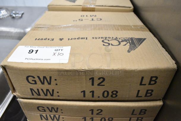 10 BRAND NEW SCRATCH AND DENT! Boxes of 4 KCS Commercial Casters. 10 Times Your Bid! - Image 1 of 5