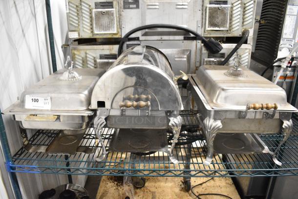 3 Various Metal Chafing Dishes. 3 Times Your Bid! - Image 1 of 5
