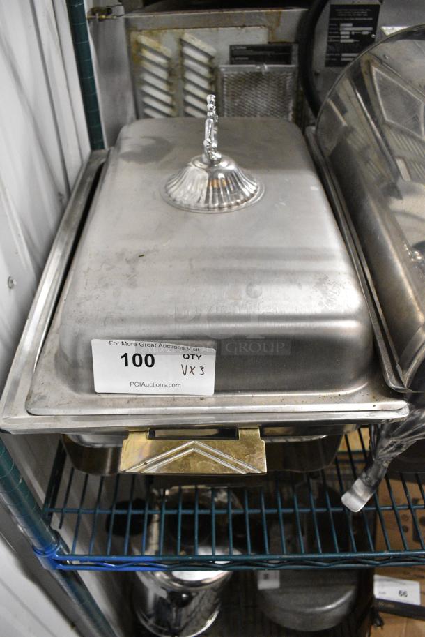 3 Various Metal Chafing Dishes. 3 Times Your Bid! - Image 2 of 5