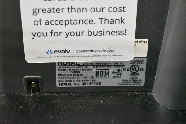 BRAND NEW SCRATCH AND DENT! Royal 520DX Countertop Electronic Cash Register. - Image 8 of 12