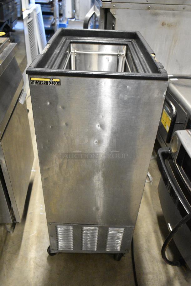 Silver King SKFS2/C2 Stainless Steel Commercial Mobile Ice Cream Dipping Cabinet on Commercial Casters. Tested and Working! - Image 1 of 7